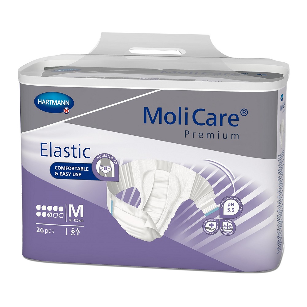 Slip pentru incontinenta MoliCare Premium Elastic 8 PIC marime M (165472), 26 bucati, Hartmann  